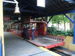 
The tram workscar at Cosme Velho Station, Corcovado, Rio de Janeiro, September 2008